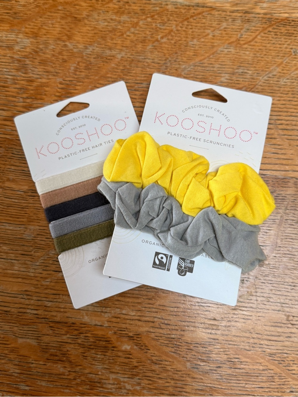Organic Cotton Scrunchie & Tie Set